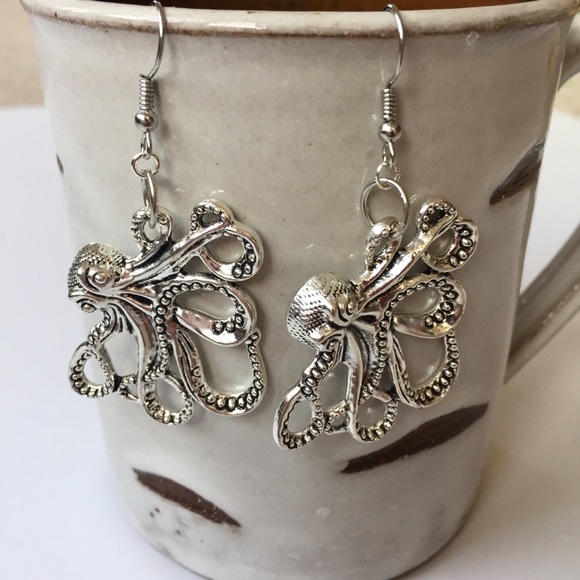 Jewelry - Octopus Steampunk Earrings